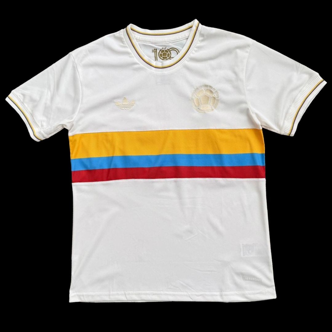 CAMISETA PARA CABALLERO DE LA SELECCION COLOMBIA CENTENARIO BEIS